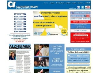 Screenshot sito: Alzheimer.it