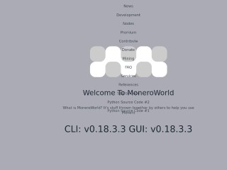 Screenshot sito: Monero World
