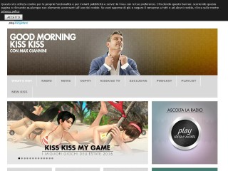 Screenshot sito: Radio Kiss Kiss