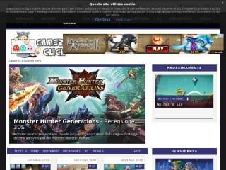Screenshot sito: Gamerclick.it