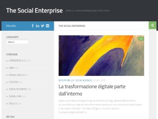 Screenshot sito: The Social Enterprise