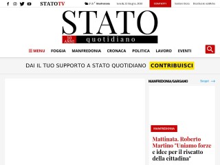 Screenshot sito: Stato Quotidiano