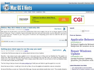 Screenshot sito: MacOSXhints.com