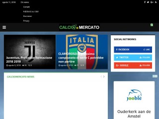 Screenshot sito: CalcioeMercato
