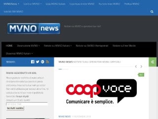 Screenshot sito: MVNO News