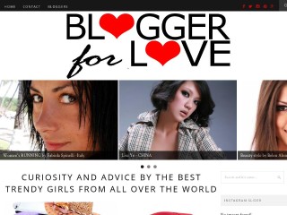 Screenshot sito: Bloggerforlove