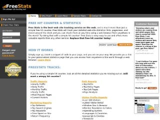 Screenshot sito: Freestats