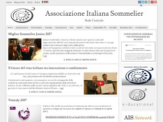 Screenshot sito: Sommelier