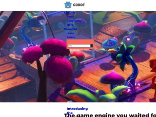 Screenshot sito: Godot Engine