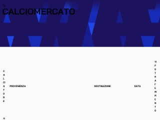 Screenshot sito: Deposito Trasferimenti Calciatori