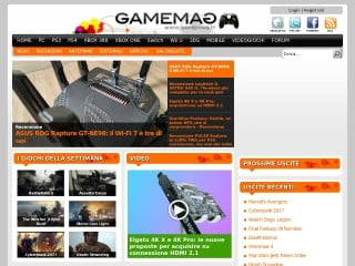 Screenshot sito: GameMag.it