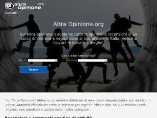 Screenshot sito: Altraopinione.org