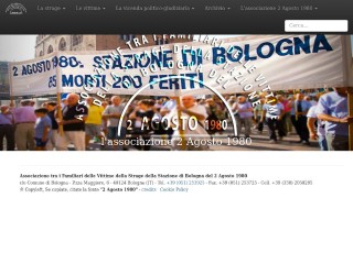 Screenshot sito: Stragi.it