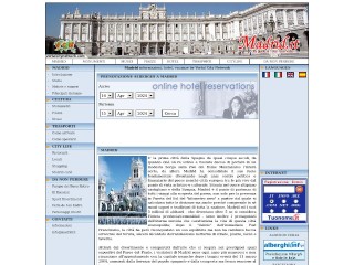 Screenshot sito: Madrid.it