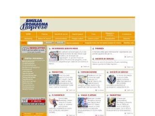 Screenshot sito: Emilia Romagna Imprese