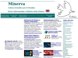 Screenshot sito: Minerva