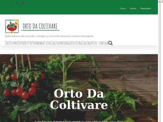 Screenshot sito: OrtoDaColtivare.it