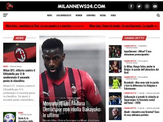 Screenshot sito: Milan news 24