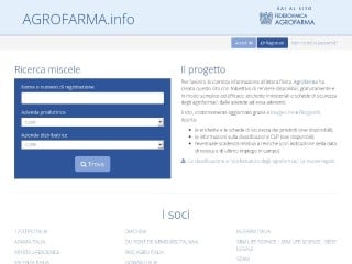 Screenshot sito: Agrofarma.info