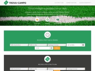 Screenshot sito: Trovailcampo.it