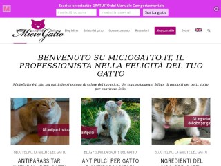 Screenshot sito: Miciogatto.it