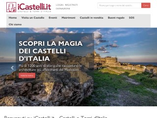 Screenshot sito: Castelli D'Italia