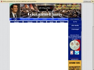 Screenshot sito: Giovanni Floris