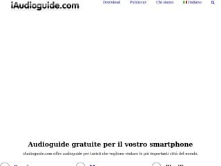 Screenshot sito: IAudioGuide