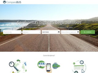 Screenshot sito: ComparaBUS