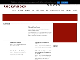 Screenshot sito: RockShock.it