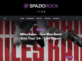 Screenshot sito: SpazioRock.it