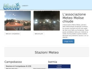 Screenshot sito: MeteoMolise.it