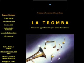 Screenshot sito: La Tromba