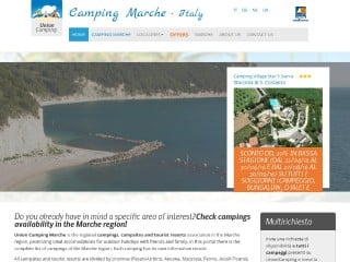 Screenshot sito: Union Camping