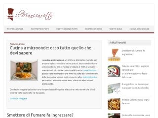 Screenshot sito: IlManicaretto.it