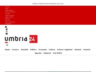 Screenshot sito: Umbria24