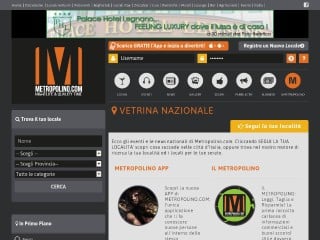 Screenshot sito: Metropolino.com