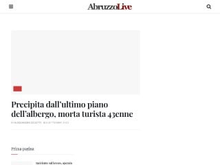Screenshot sito: Abruzzolive