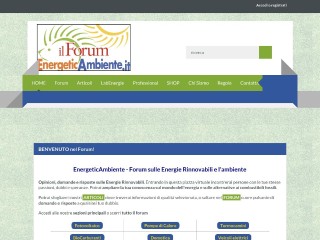 Screenshot sito: Energeticambiente.it