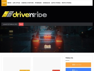 Screenshot sito: DriveNride