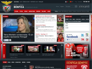 Screenshot sito: Benfica