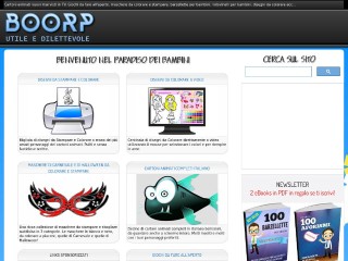 Screenshot sito: Boorp Disegni da Colorare
