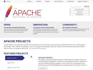 Screenshot sito: Apache.org