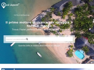 Screenshot sito: Beach Inspector