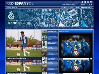 Screenshot sito: Espanyol