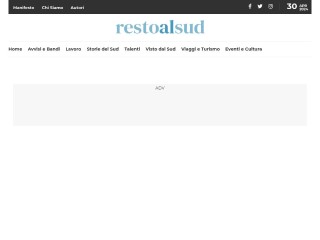 Screenshot sito: Resto al Sud