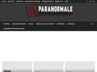 Screenshot sito: Ilparanormale.com