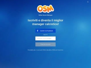 Screenshot sito: Online Soccer Manager