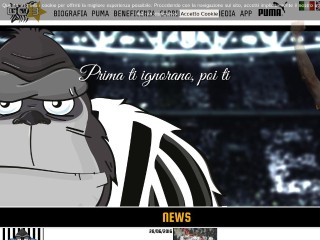 Screenshot sito: Giorgio Chiellini
