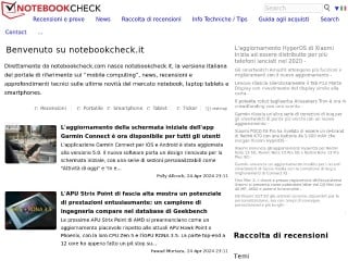 Screenshot sito: Notebookcheck.it